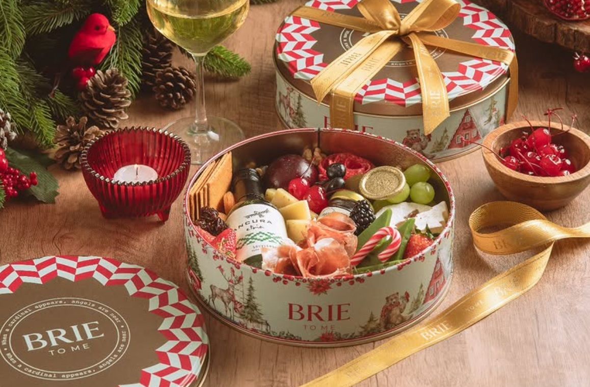 Caixa decorativa de Natal Brie To Me